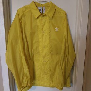 Adidas rain jacket, yellow